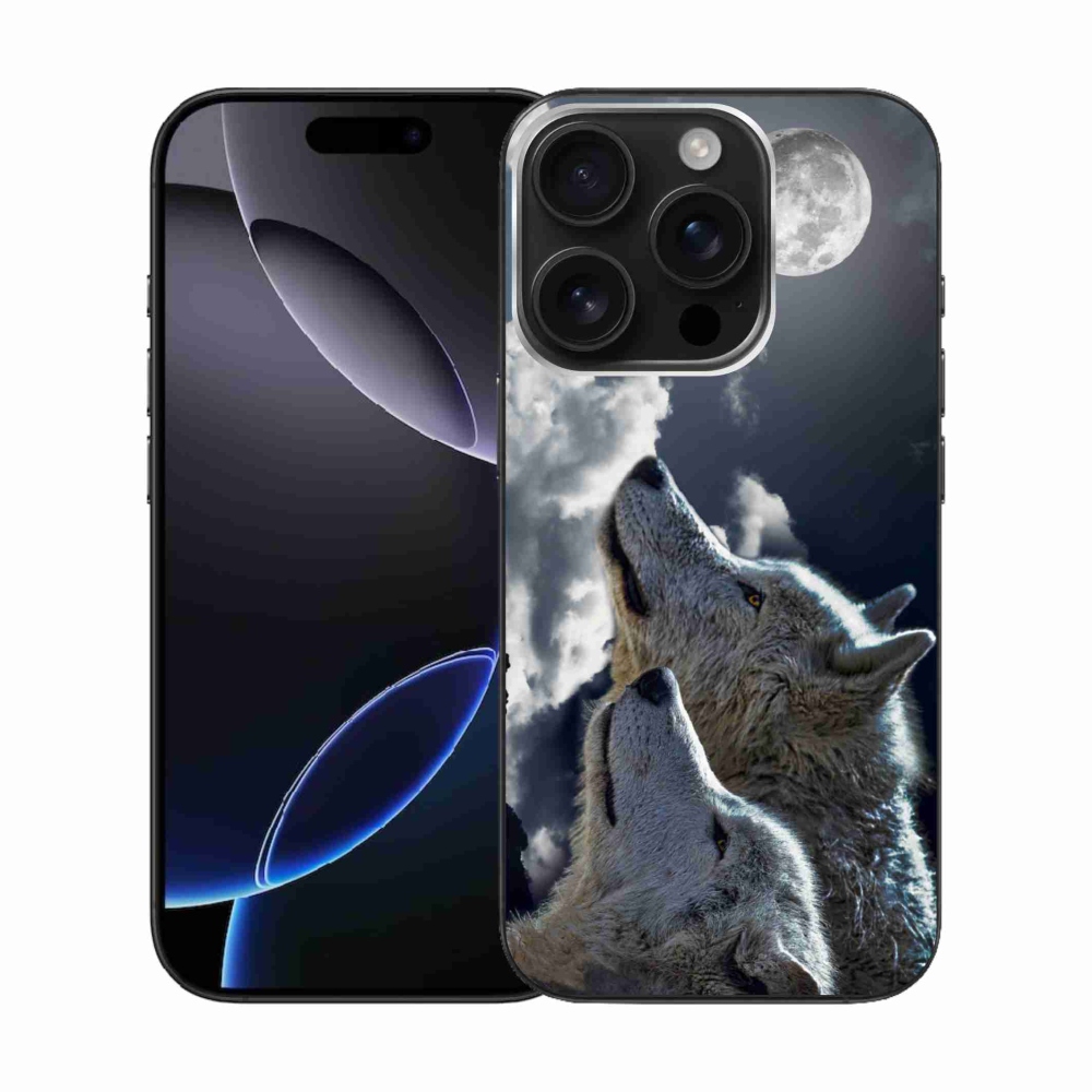Gelový kryt mmCase na iPhone 16 Pro - vlci
