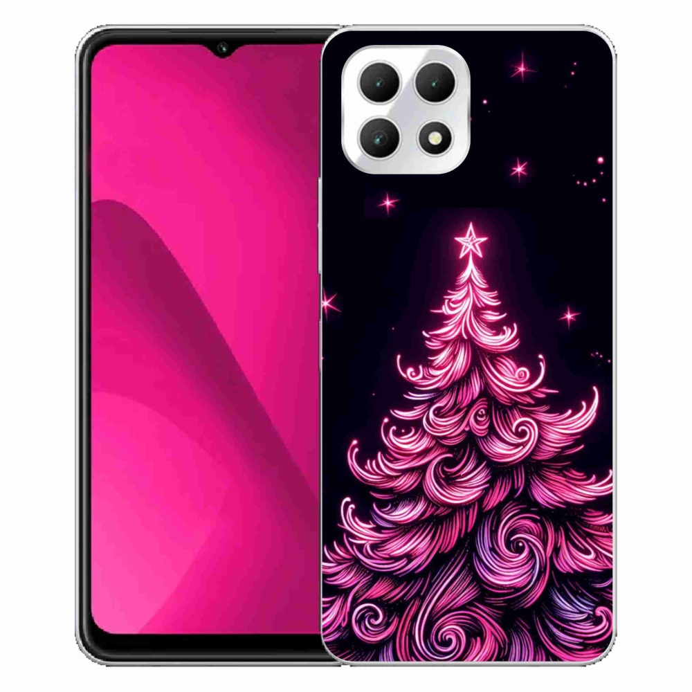 Gelový kryt mmCase na T-Mobile T Phone 2 - neonový vánoční stromek 2