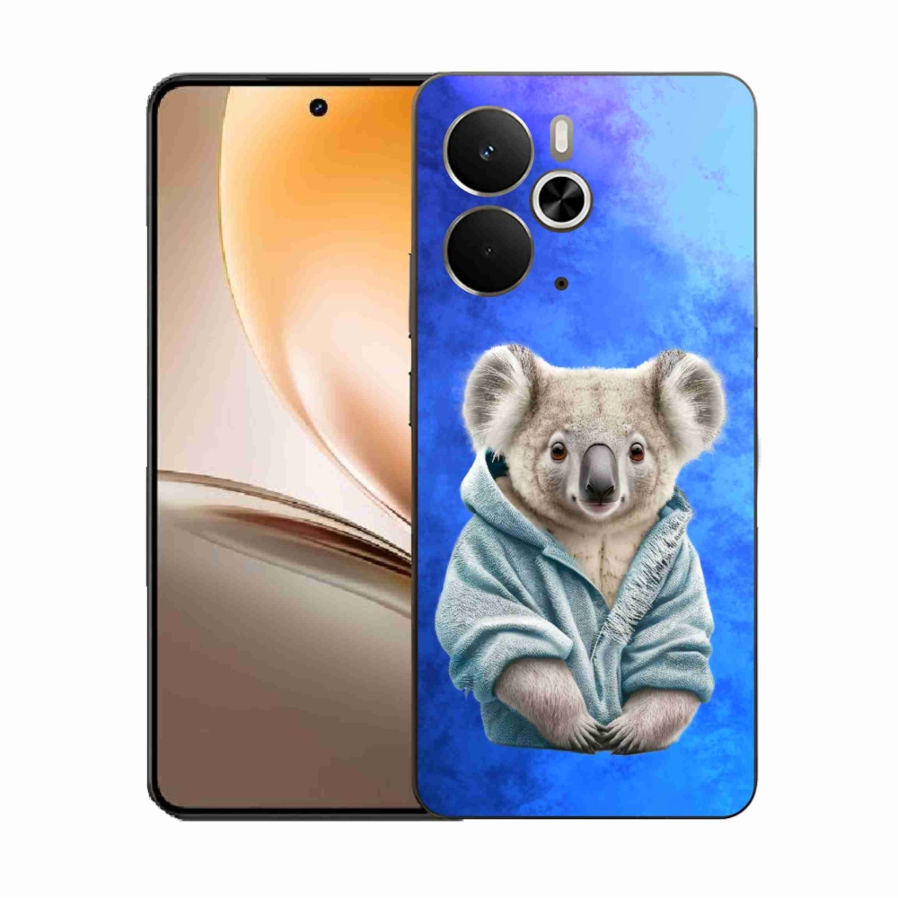 Gelový kryt mmCase na Realme 14 5G - koala ve svetru