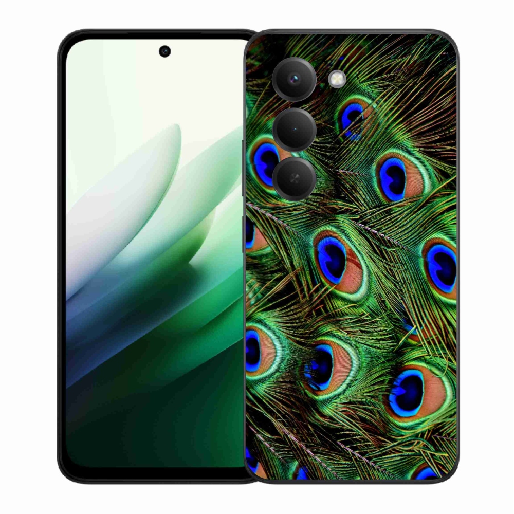 Gelový kryt mmCase na Xiaomi Redmi 15 5G - paví peří