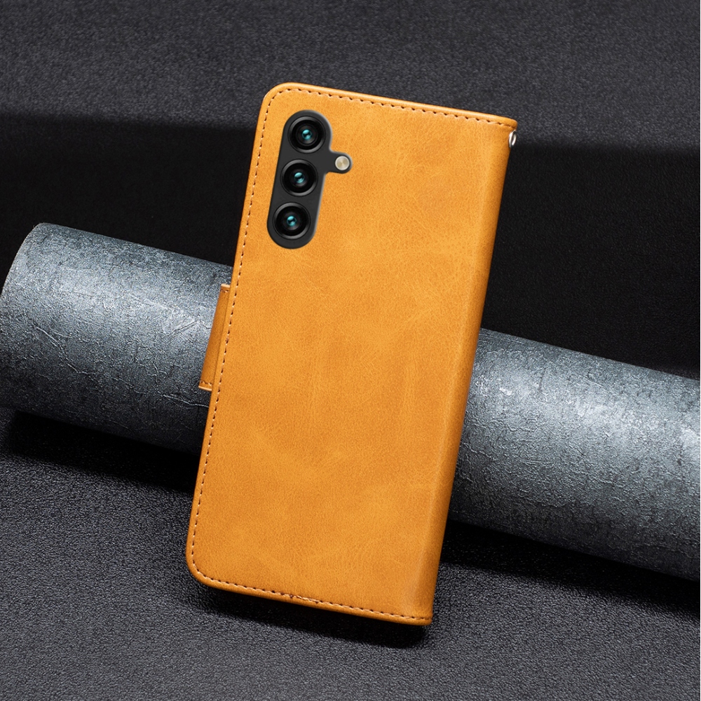 Case knížkové pouzdro na Samsung Galaxy S25 FE - žluté