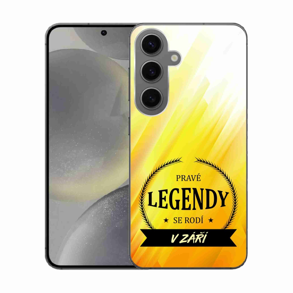 Gelový kryt mmCase na Samsung Galaxy S24 - legendy v září žluté pozadí