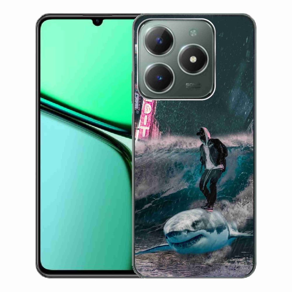 Gelový kryt mmCase na Realme C61 - žralok