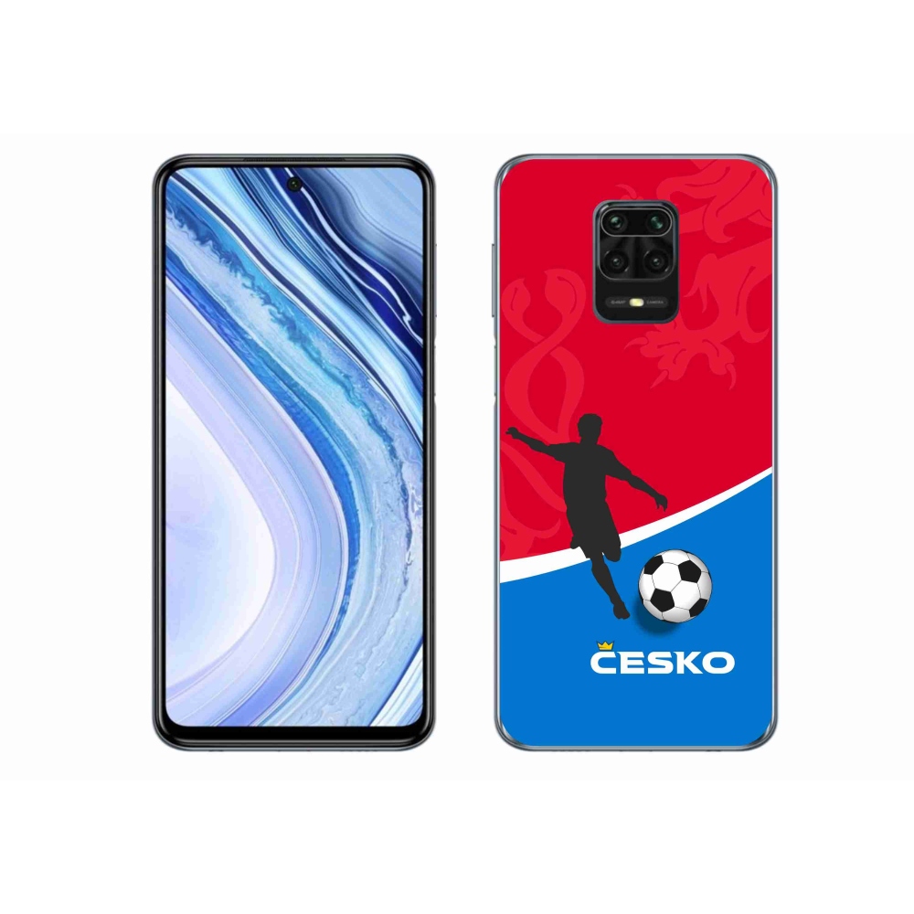 Gelový kryt mmCase na Xiaomi Redmi Note 9 Pro - fotbal Česko