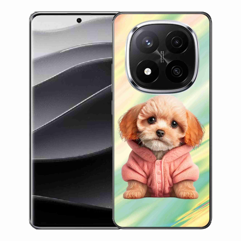 Gelový kryt mmCase na Xiaomi Redmi Note 14 Pro+ 5G - štěně ve svetru