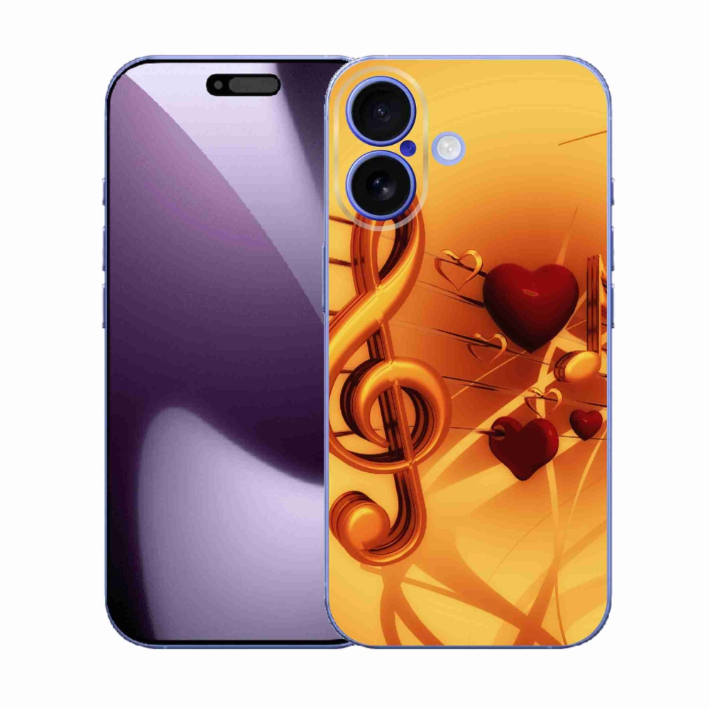 Gelový kryt mmCase na iPhone 17 - noty