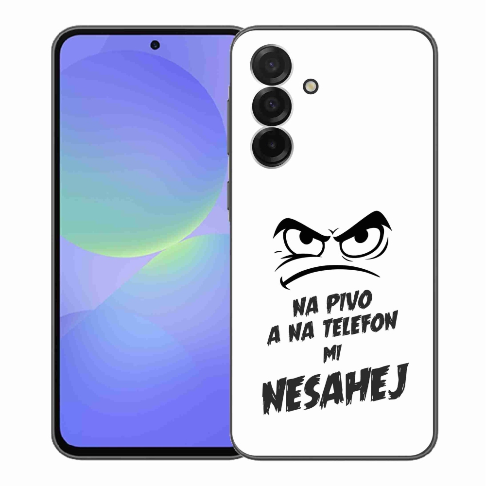 Gelový kryt mmCase na Samsung Galaxy A36 5G - pivní motiv 2 bílé pozadí