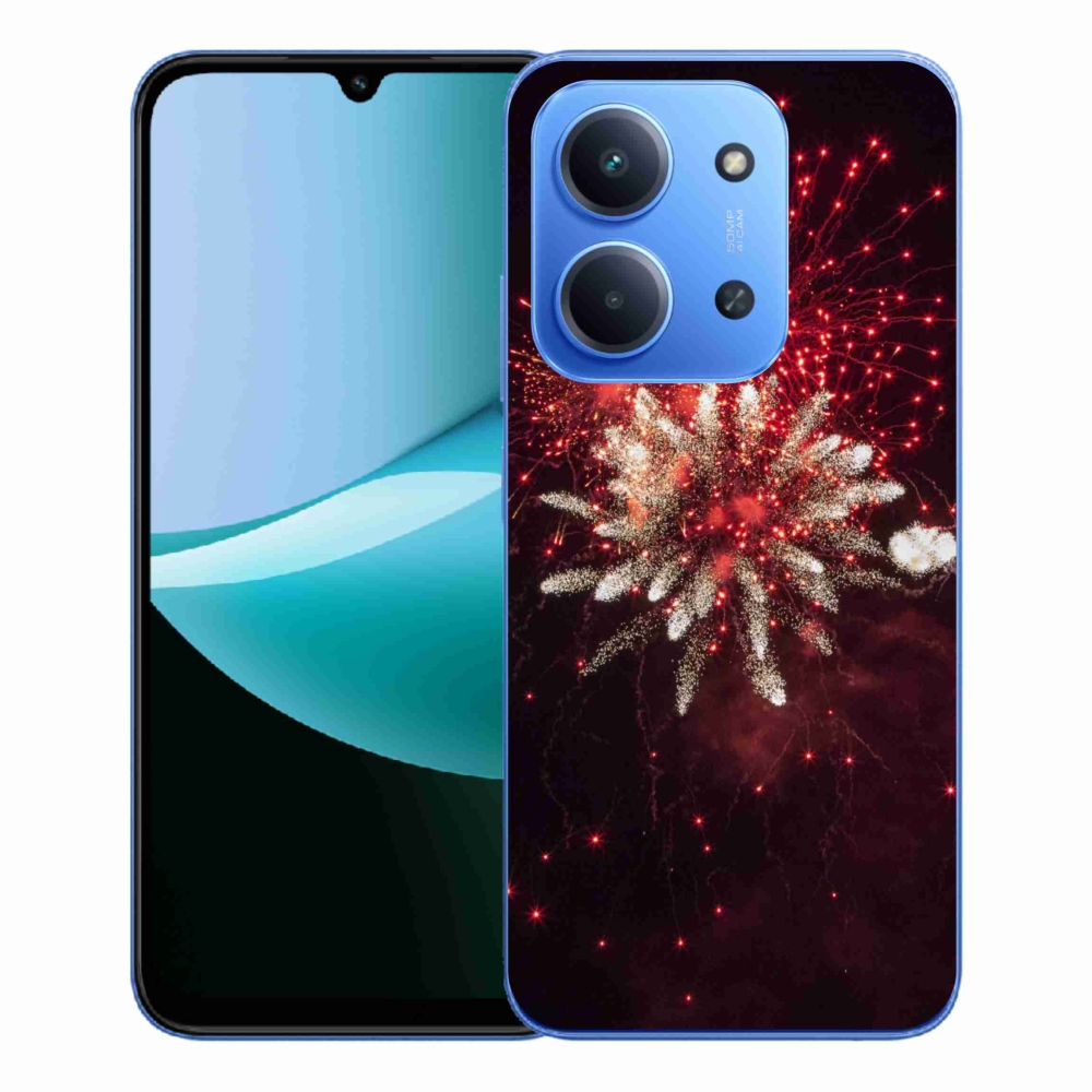 Gelový kryt mmCase na Xiaomi Redmi 15C 4G/5G (173mm) - ohňostroj