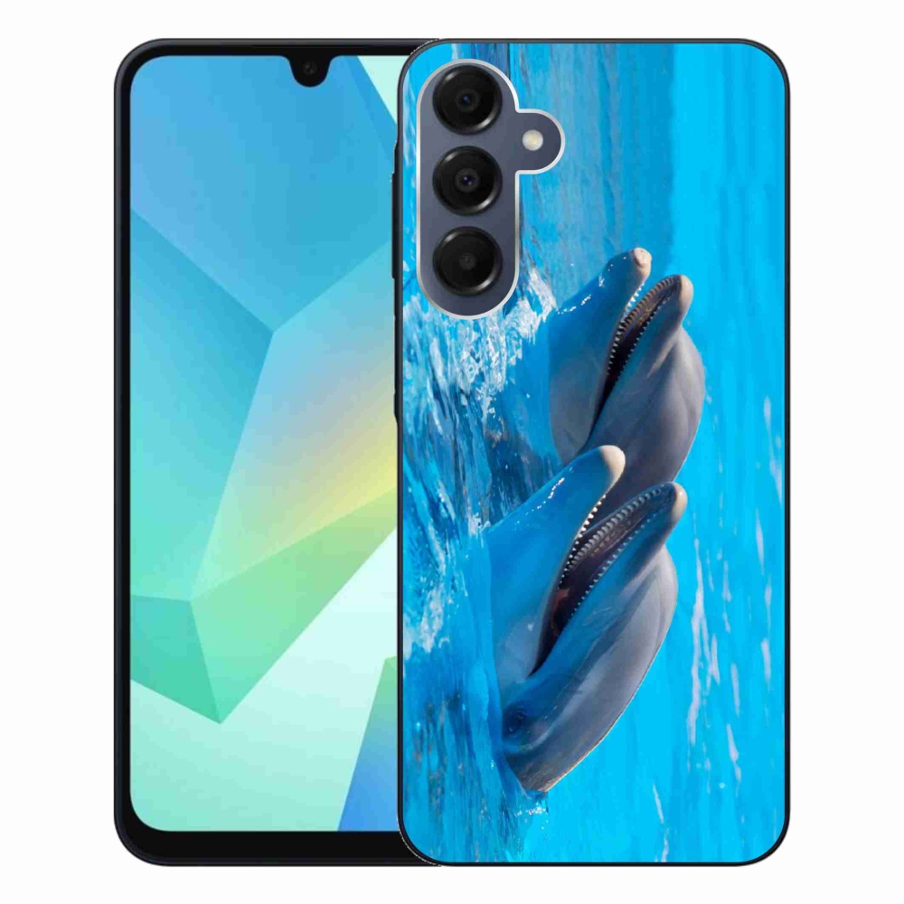 Gelový kryt mmCase na Samsung Galaxy A16 4G/5G - delfíni