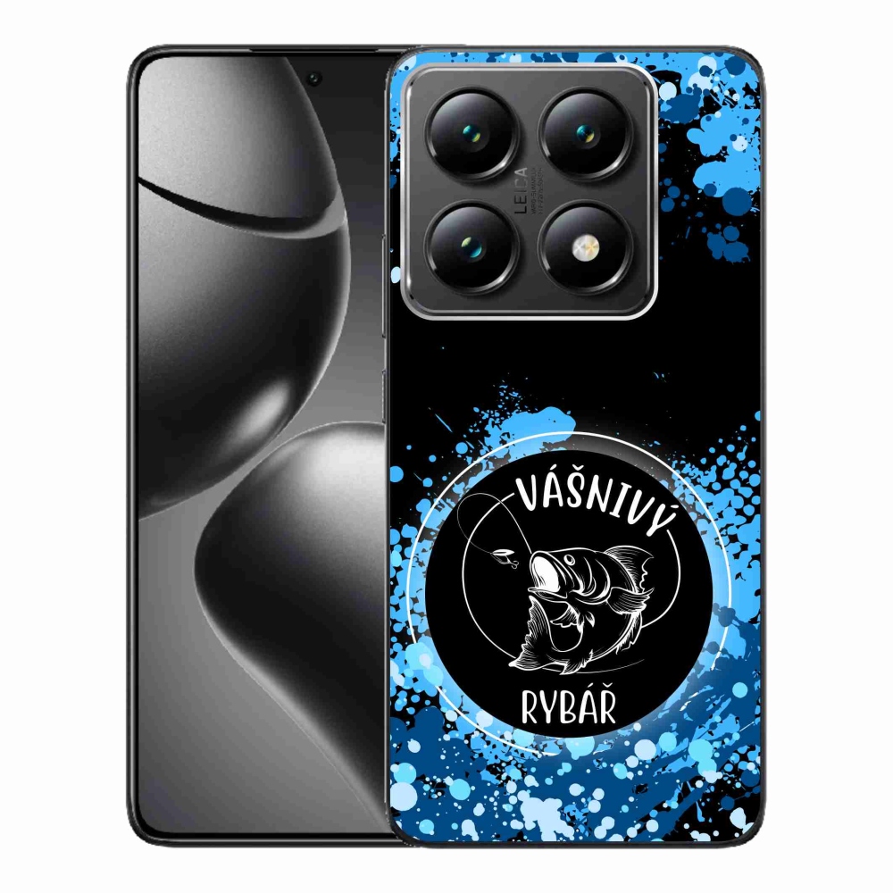 Gelový kryt mmCase na Xiaomi 14T Pro - vášnivý rybář černé pozadí