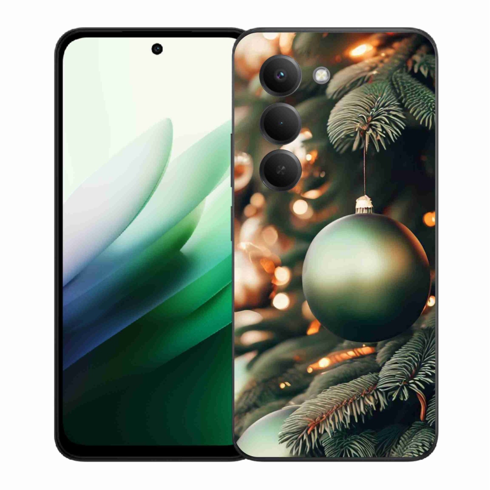 Gelový kryt mmCase na Xiaomi Redmi 15 5G (169mm) - vánoční ozdoby 1