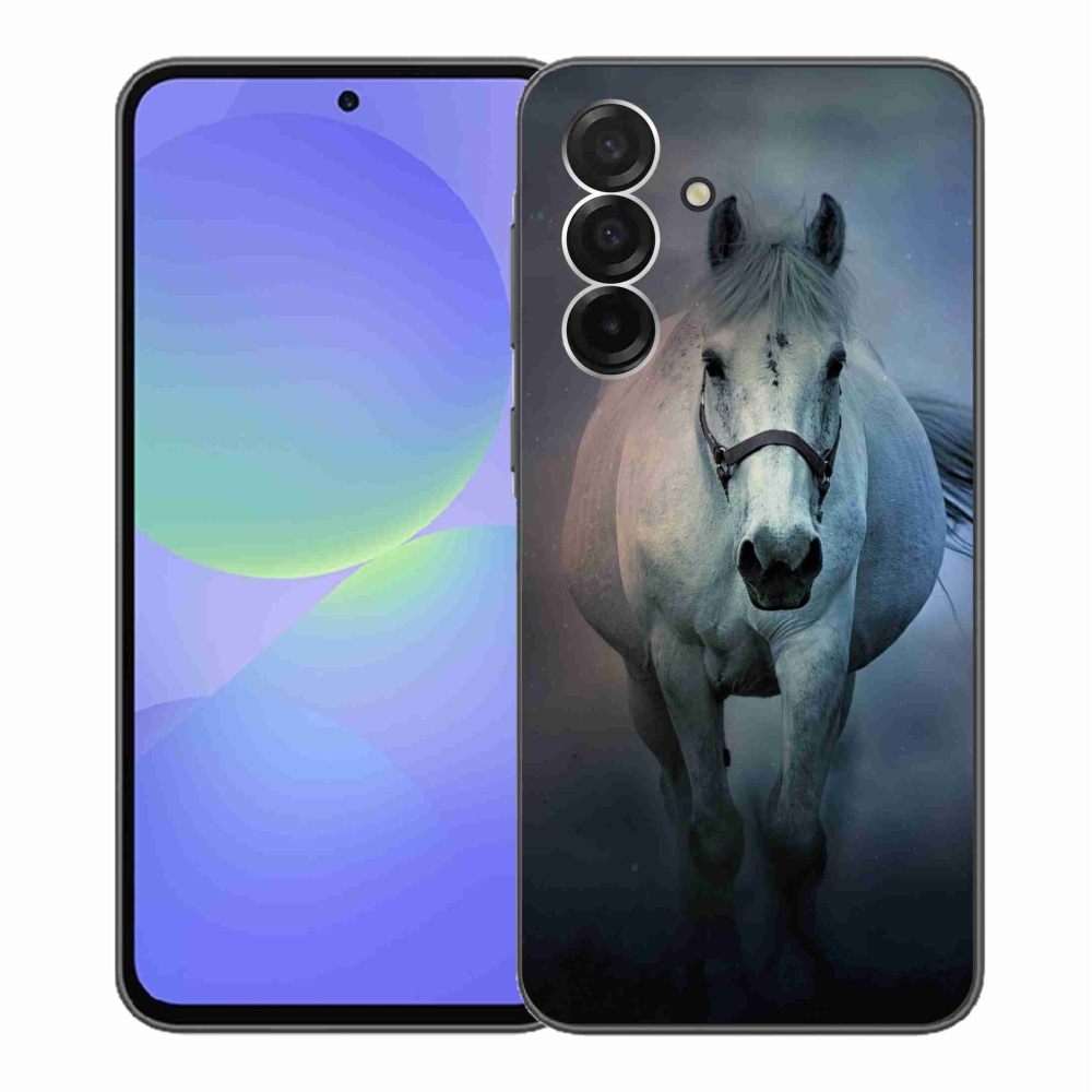 Gelový kryt mmCase na Samsung Galaxy A36 5G - běžící bílý kůň