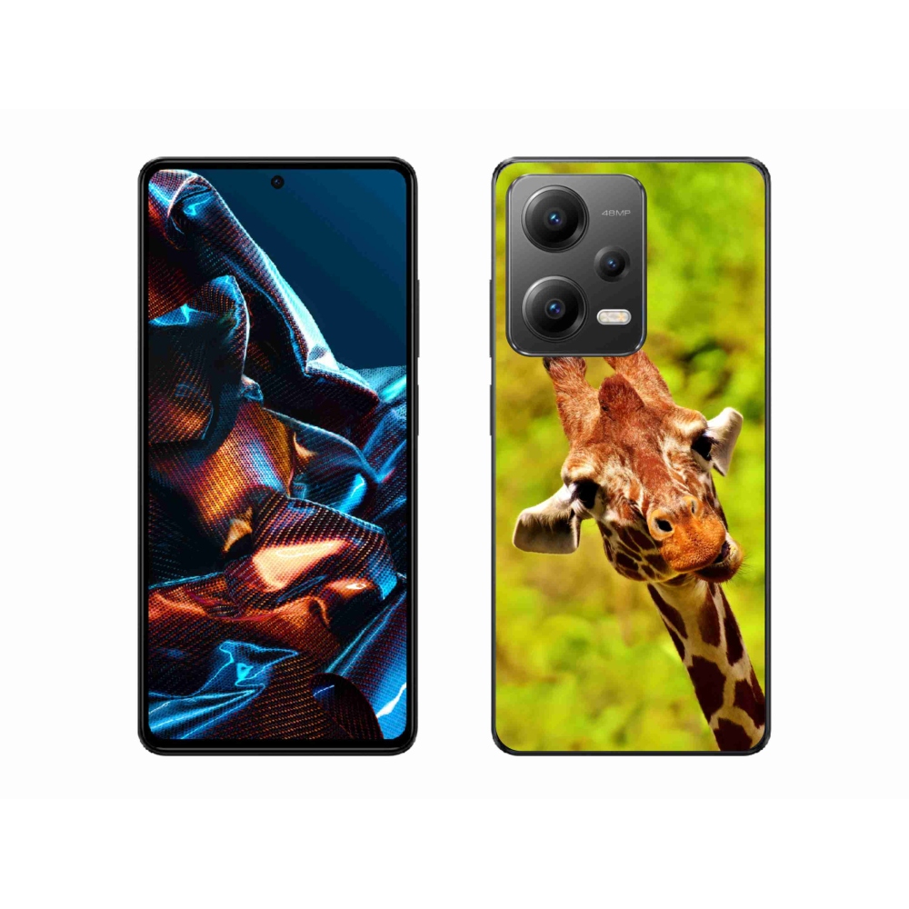 Gelový kryt mmCase na mobil Xiaomi Redmi Note 12 Pro 5G - žirafa