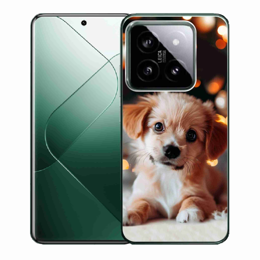 Gelový kryt mmCase na Xiaomi 14 - štěňátko
