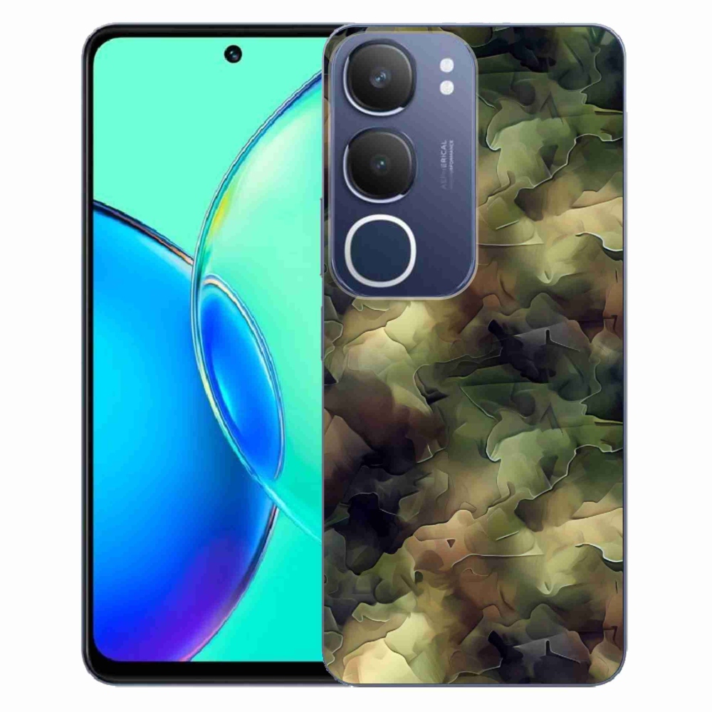 Gelový kryt mmCase na Vivo Y19s - maskáčový vzor 10
