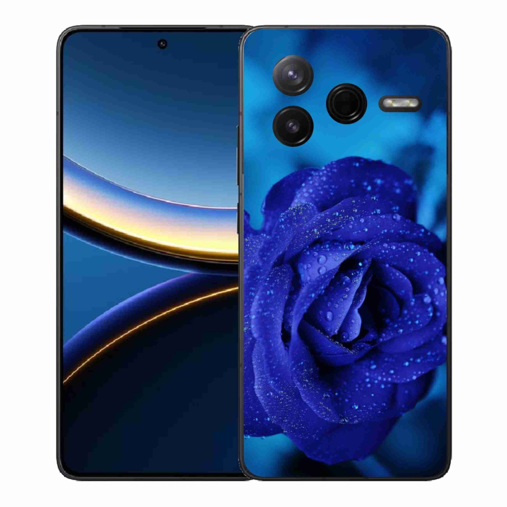 Gelový kryt mmCase na Xiaomi Poco F7 Pro - modrá růže