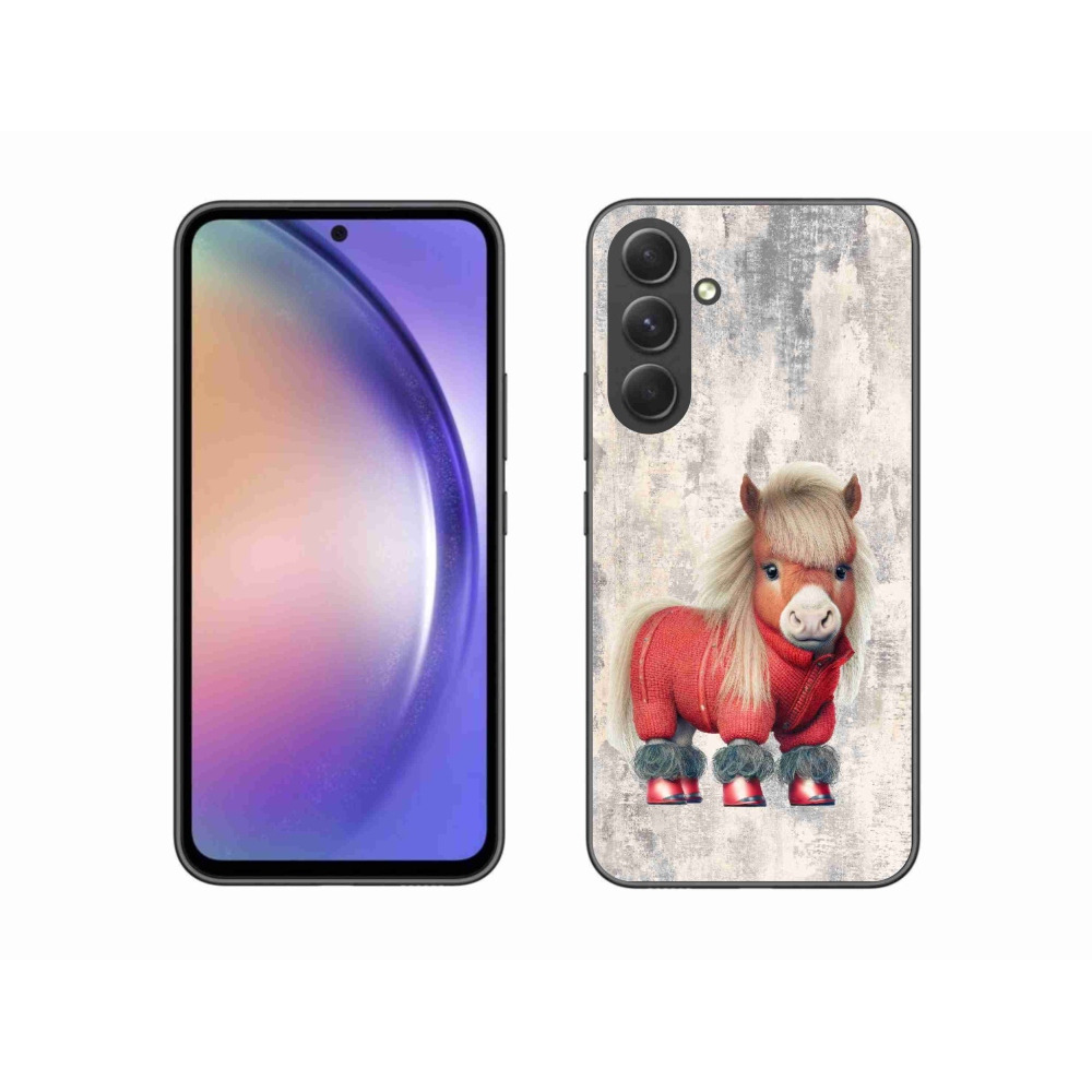 Gelový kryt mmCase na Samsung Galaxy A54 5G - poník ve svetru