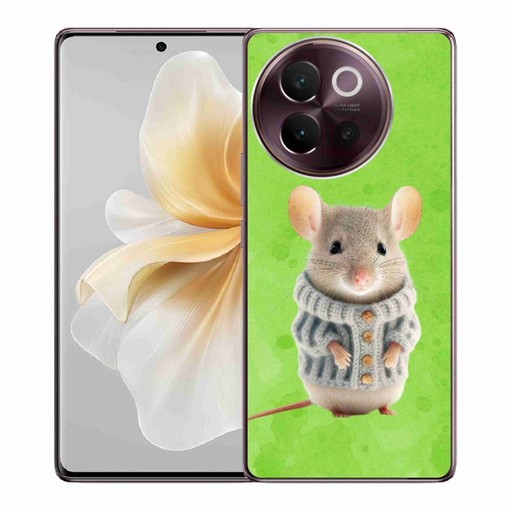 Gelový kryt mmCase na Vivo V40 Lite 5G - myška ve svetru