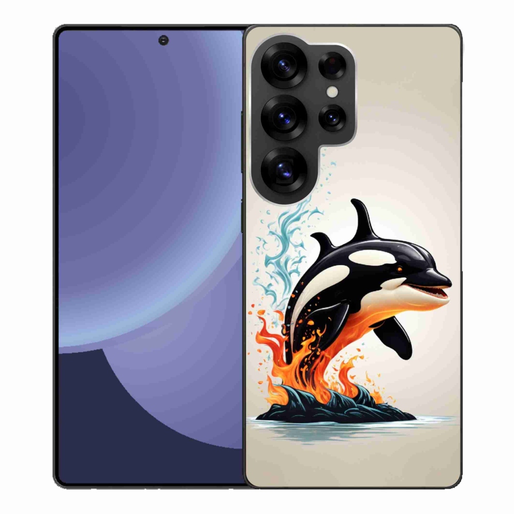 Gelový kryt mmCase na Samsung Galaxy S25 Ultra - kosatka