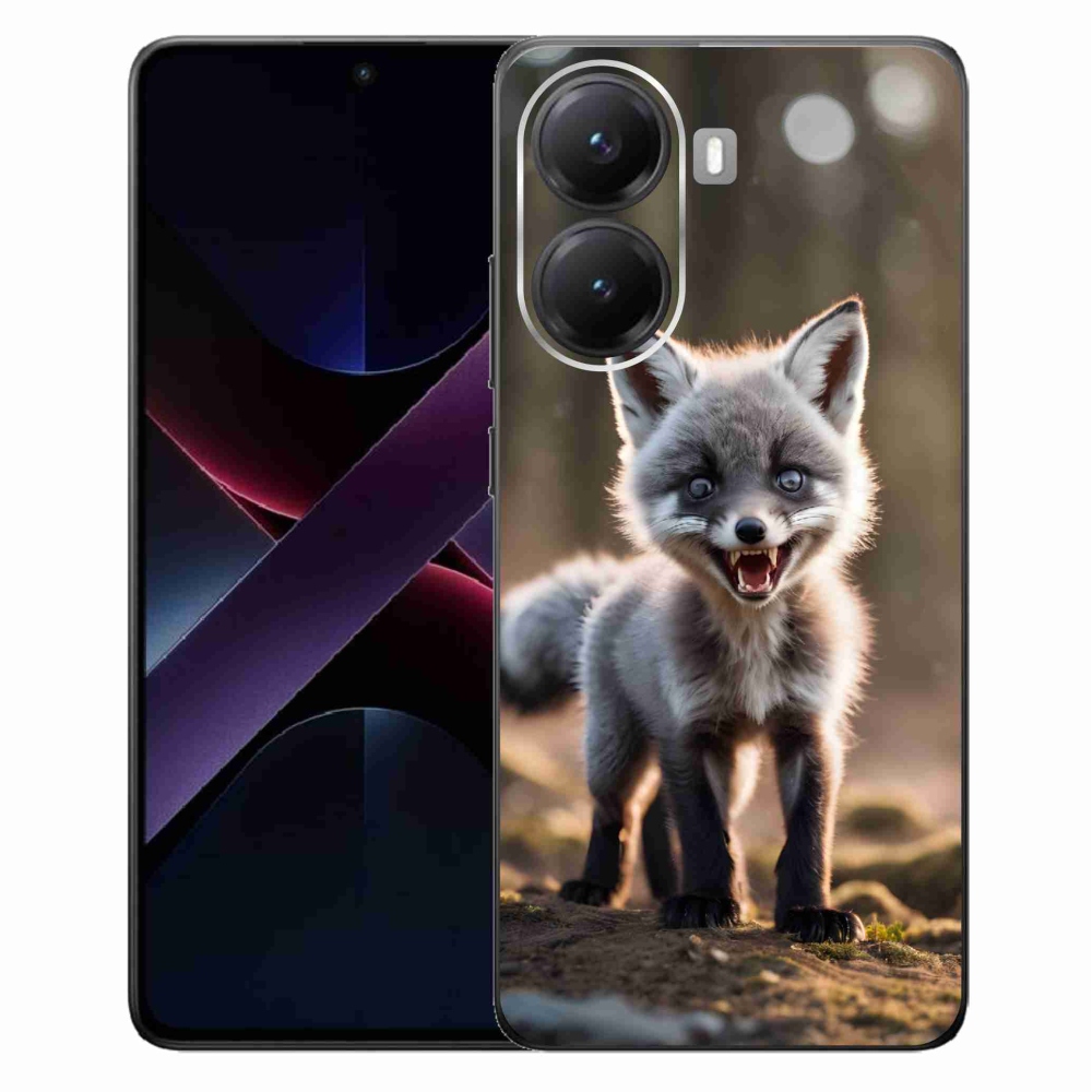 Gelový kryt mmCase na Xiaomi Poco X7 Pro 5G - rozzuřená liška