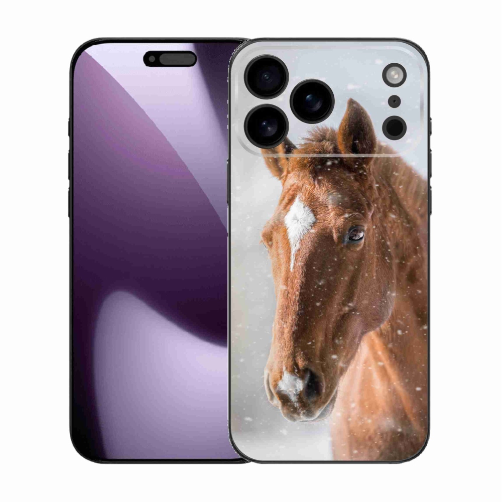Gelový kryt mmCase na iPhone 17 Pro Max - hnědý kůň 2