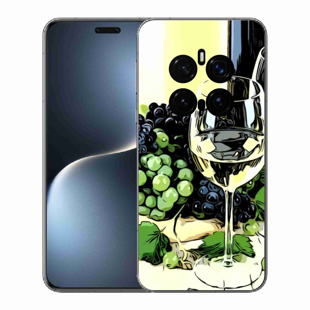 Gelový kryt mmCase na Honor Magic 7 Pro 5G - sklenka vína