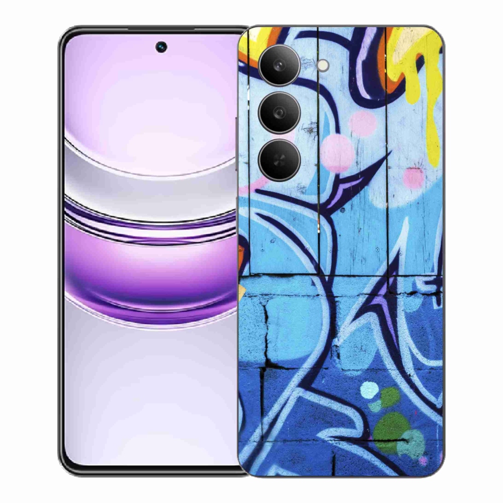 Gelový kryt mmCase na Realme 14x 5G - graffiti