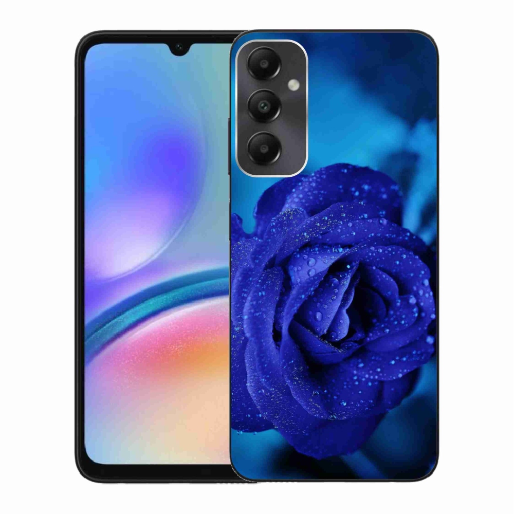 Gelový obal mmCase na Samsung Galaxy A05s - modrá růže