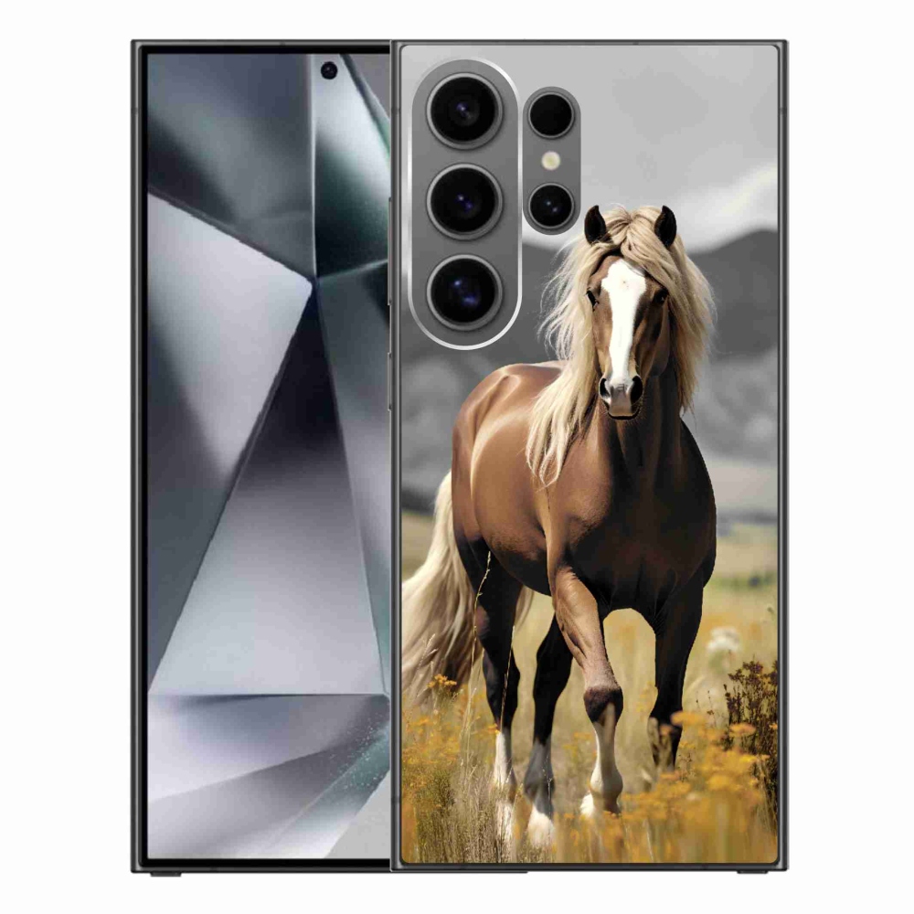Gelový kryt mmCase na Samsung Galaxy S24 Ultra - hnědý kůň 1