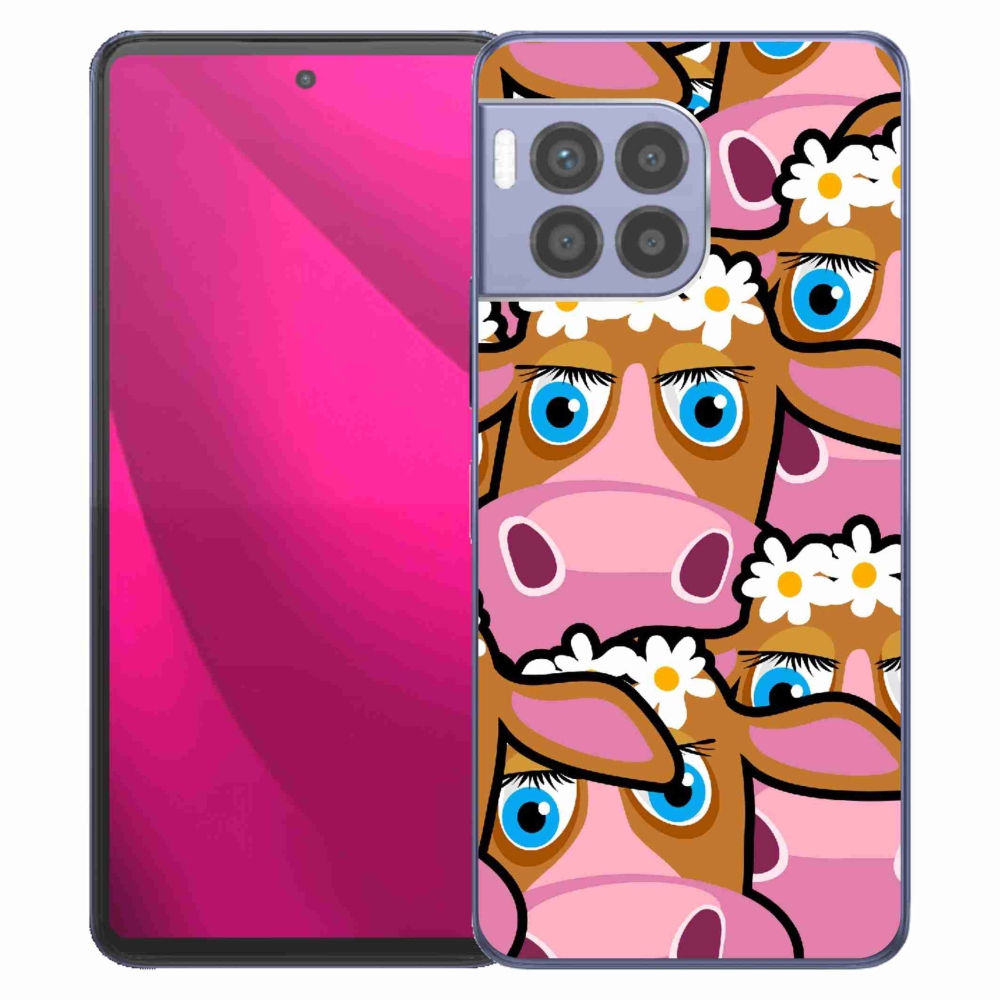 Gelový kryt mmCase na T-Mobile T Phone 2 Pro - kreslené kravičky