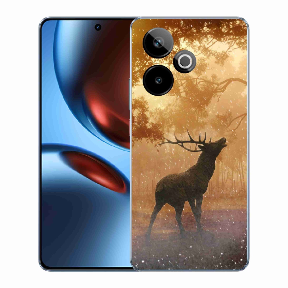 Gelový kryt mmCase na Realme GT 7 5G/GT 7T 5G - jelen v říji