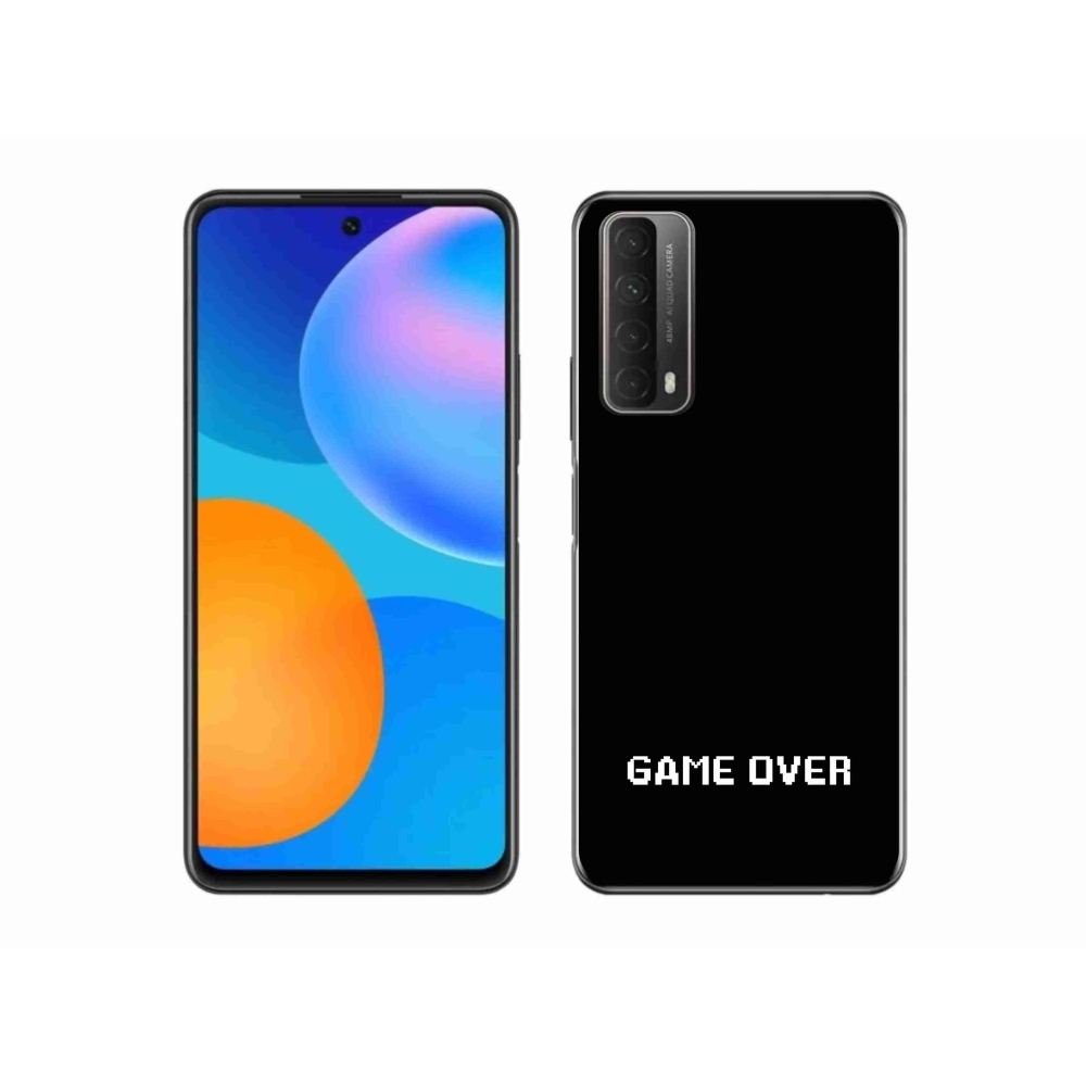 Gelový kryt mmCase na Huawei P Smart (2021) - game over černé pozadí