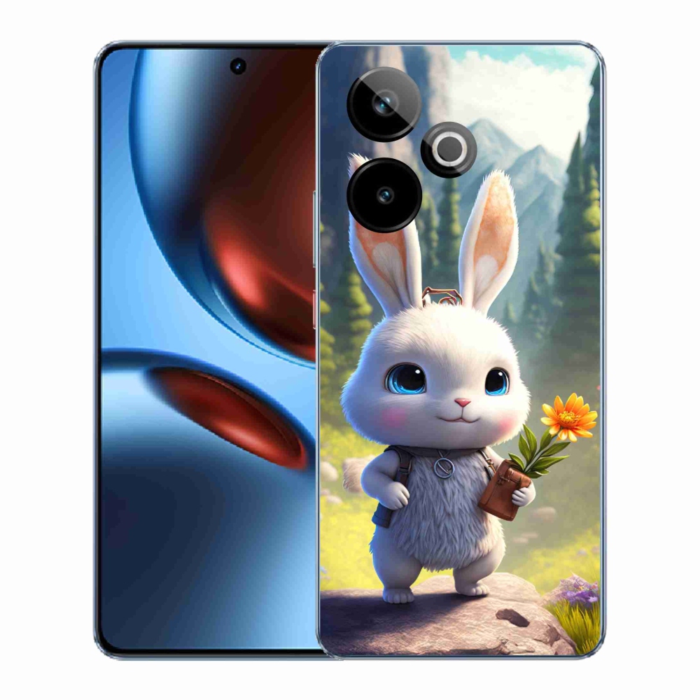 Gelový kryt mmCase na Realme GT 7 5G/GT 7T 5G - roztomilý králíček