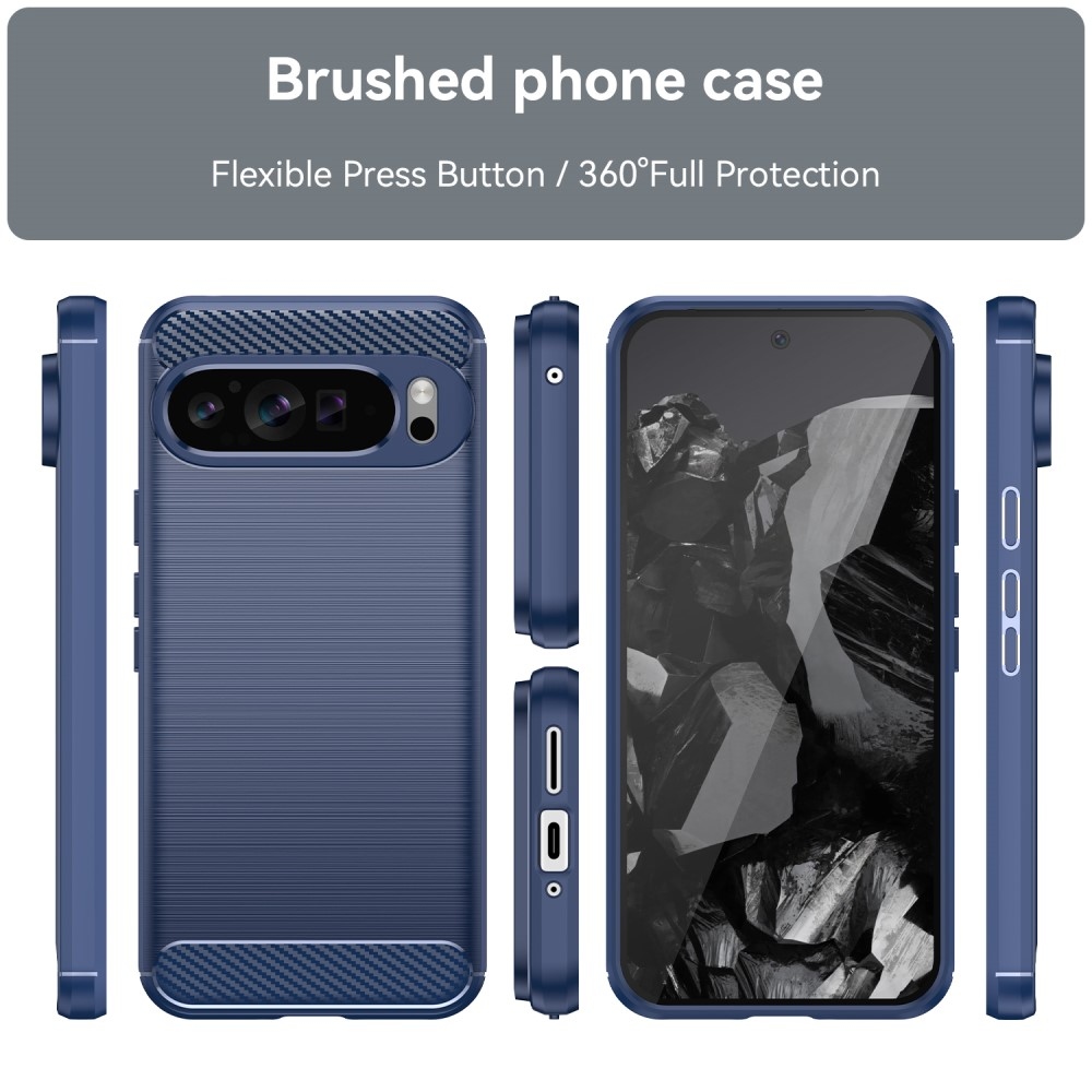 Carbon odolný gelový obal na Google Pixel 9 Pro XL - modrý