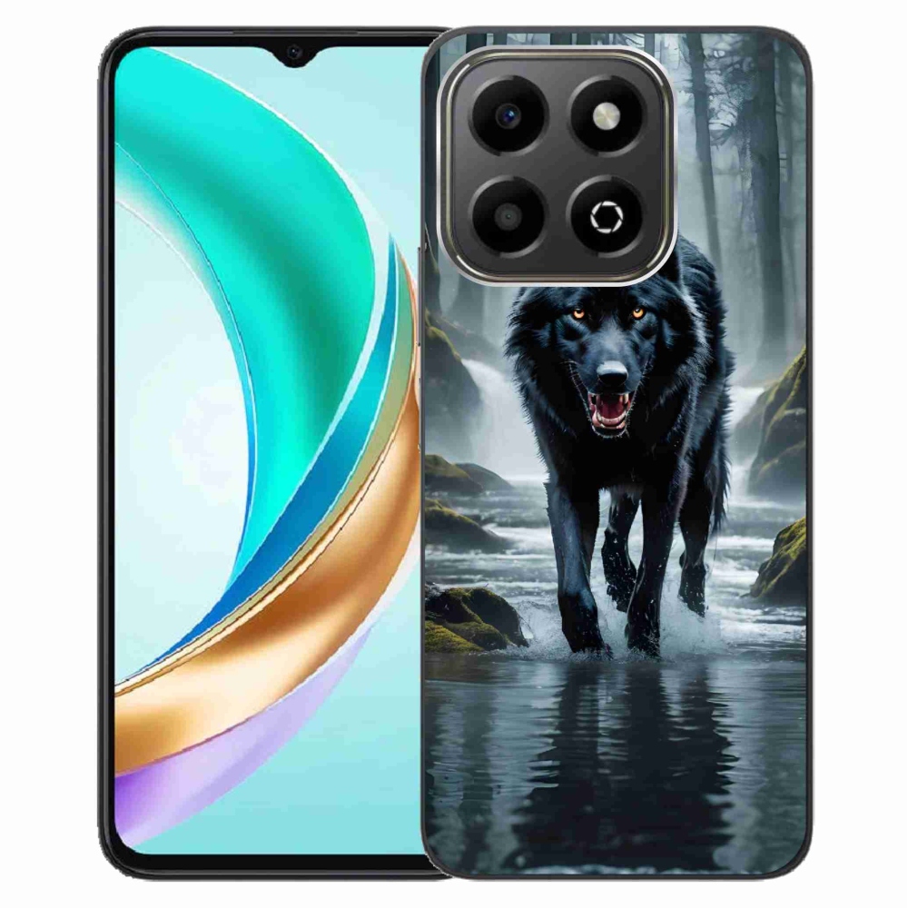 Gelový kryt mmCase na Honor X6b - černý vlk