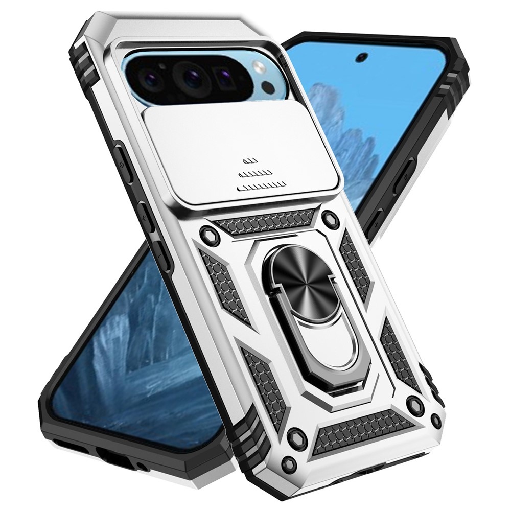 Slide odolný kryt na Google Pixel 10 Pro/Pixel 10/9 Pro/9 - stříbrný
