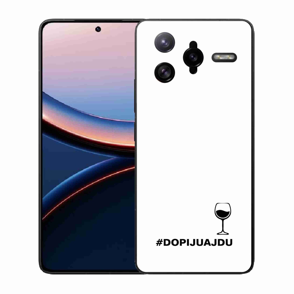 Gelový kryt mmCase na Xiaomi Poco F7 Ultra - vinný motiv bílé pozadí
