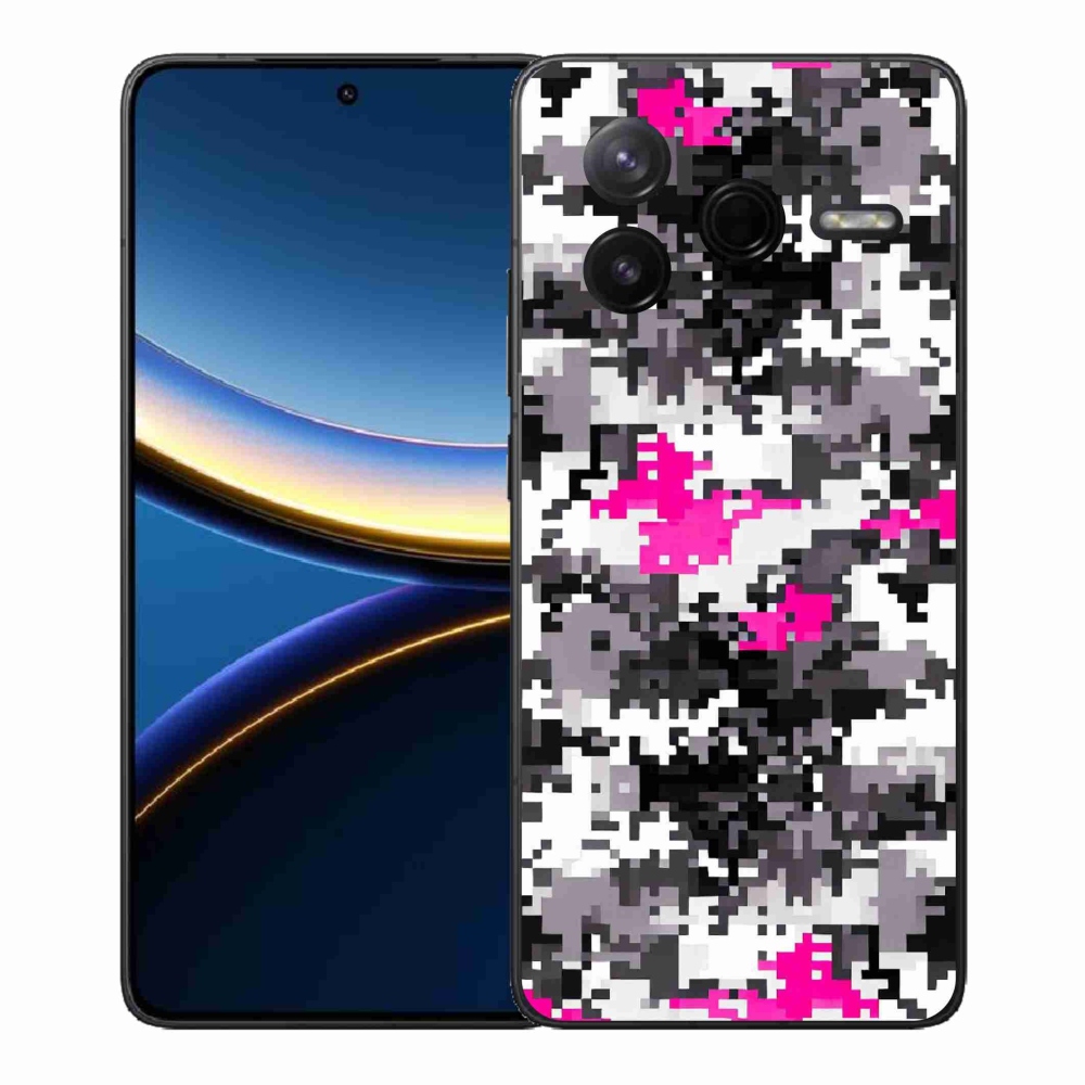 Gelový kryt mmCase na Xiaomi Poco F7 Pro - maskáčový vzor 4
