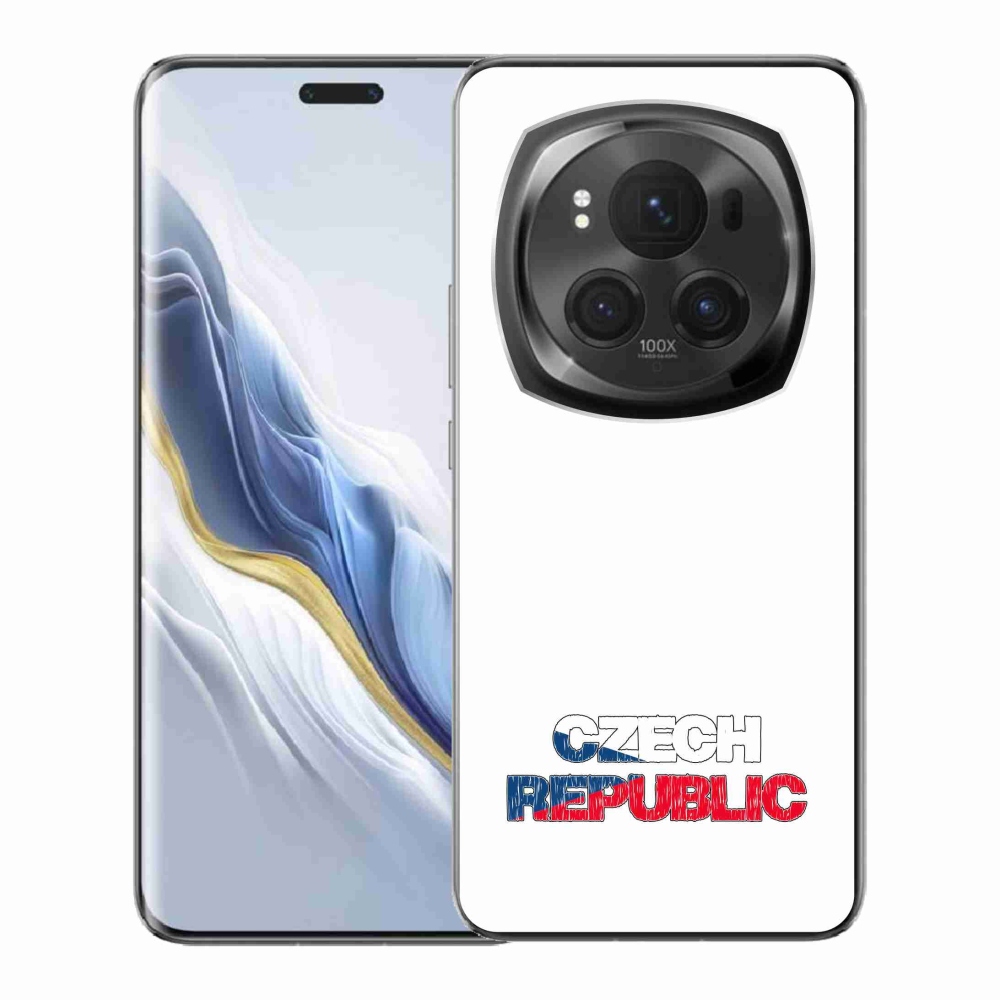 Gelový kryt mmCase na Honor Magic 6 Pro 5G - Czech Republic bílé pozadí