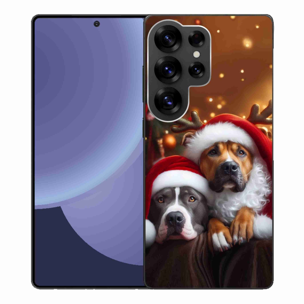 Gelový kryt mmCase na Samsung Galaxy S25 Ultra - vánoční psi