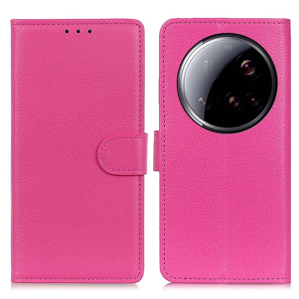 Litchie knížkové pouzdro pro Xiaomi 15 Ultra - rose