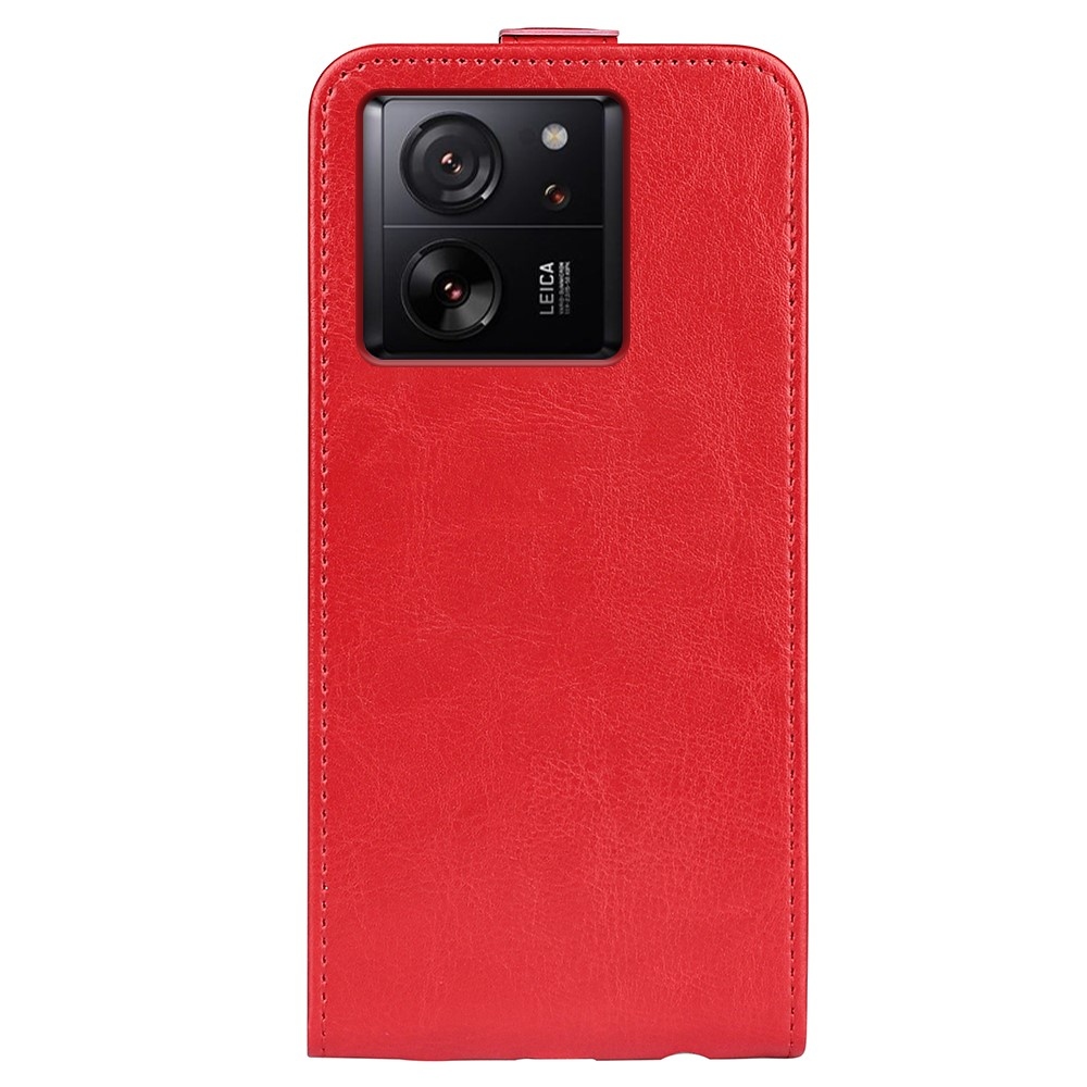 Vertical flipové pouzdro na Xiaomi 13T/13T Pro - červené