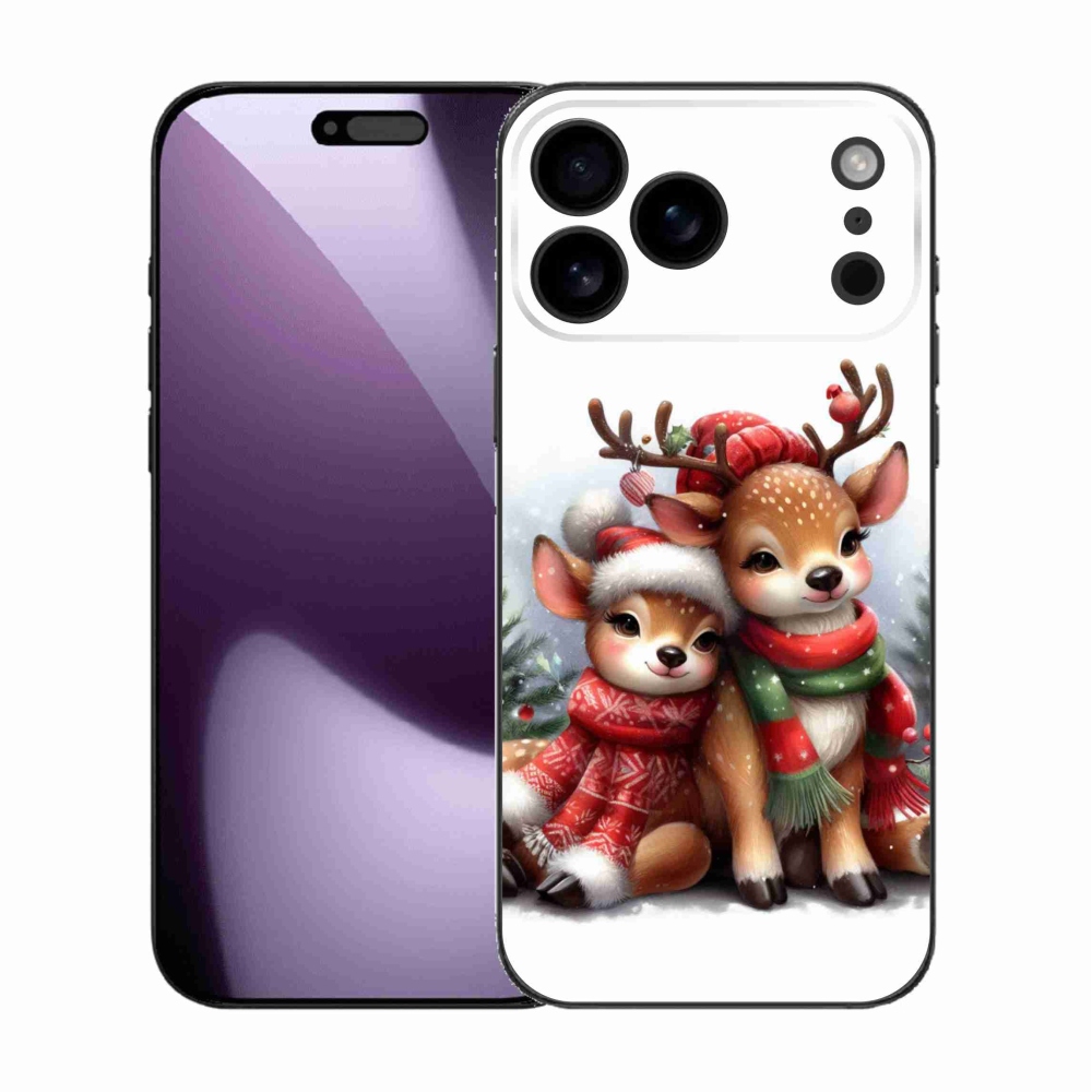 Gelový kryt mmCase na iPhone 17 Pro Max - vánoční sobi