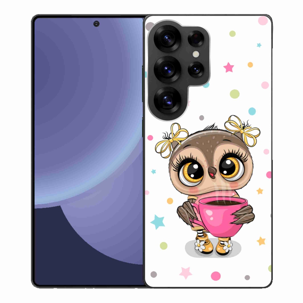 Gelový kryt mmCase na Samsung Galaxy S25 Ultra - kreslená sovička