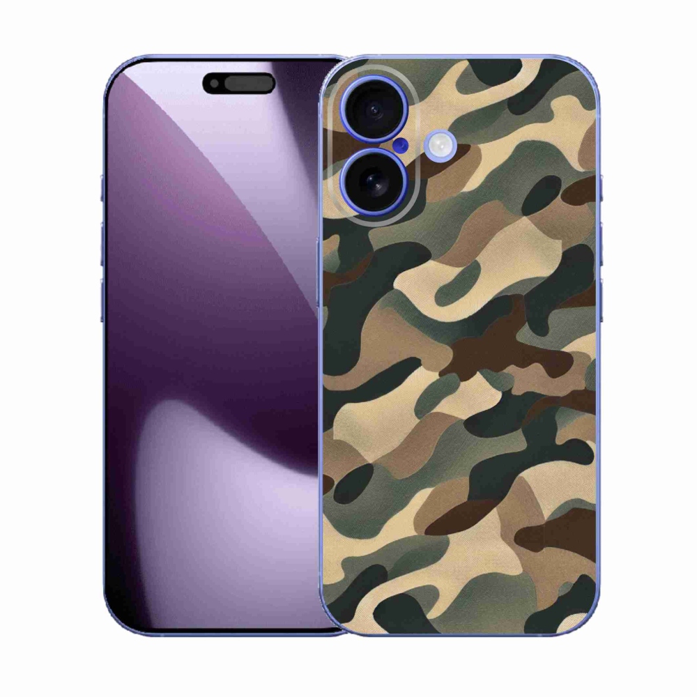 Gelový kryt mmCase na iPhone 17 - maskáčový vzor 11