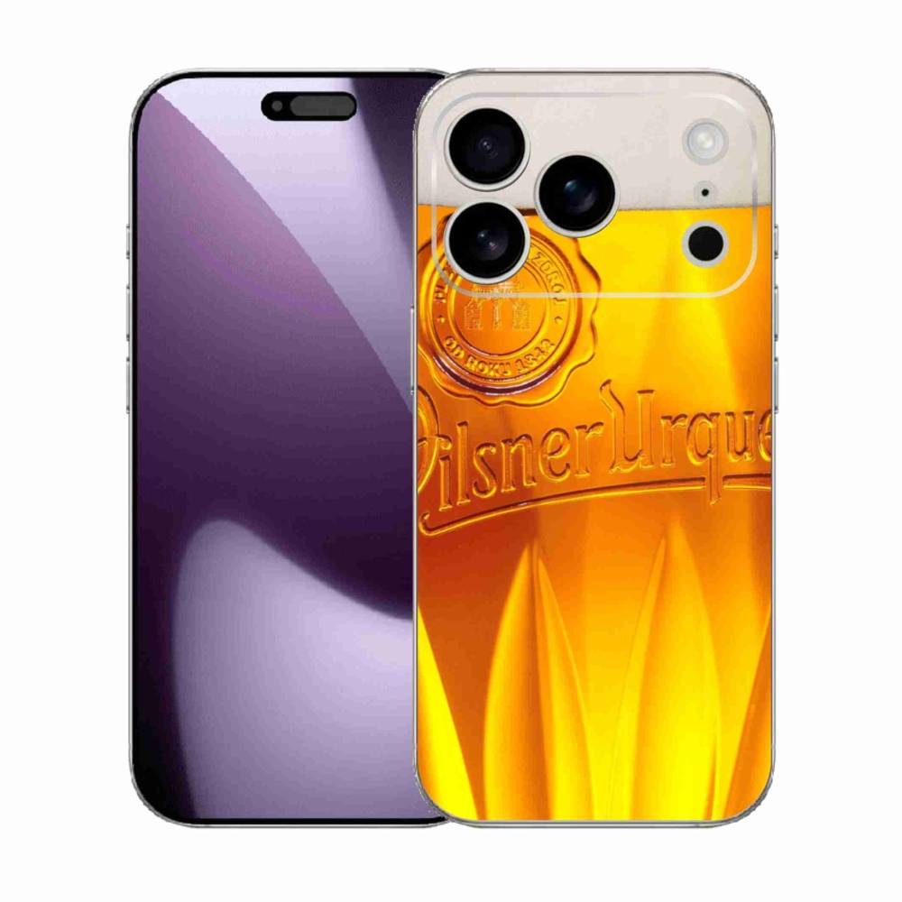 Gelový kryt mmCase na iPhone 17 Pro - pivo