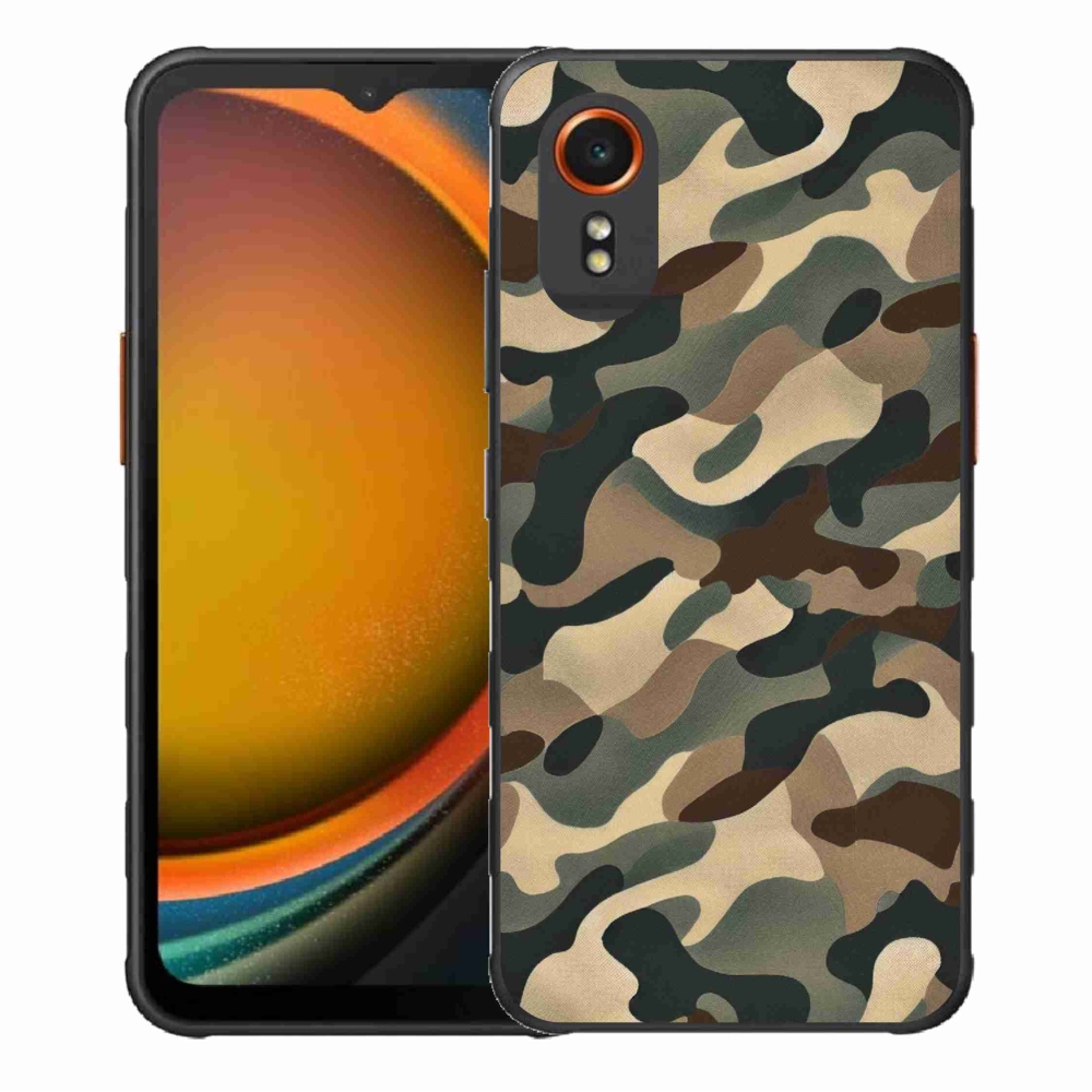 Gelový kryt mmCase na Samsung Galaxy Xcover 7 - maskáčový vzor 11