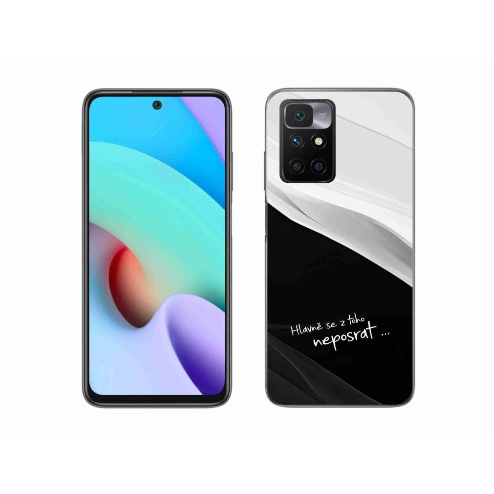 Gelový kryt mmCase na Xiaomi Redmi 10/Redmi 10 (2022) - vtipný text 13 černobílé pozadí