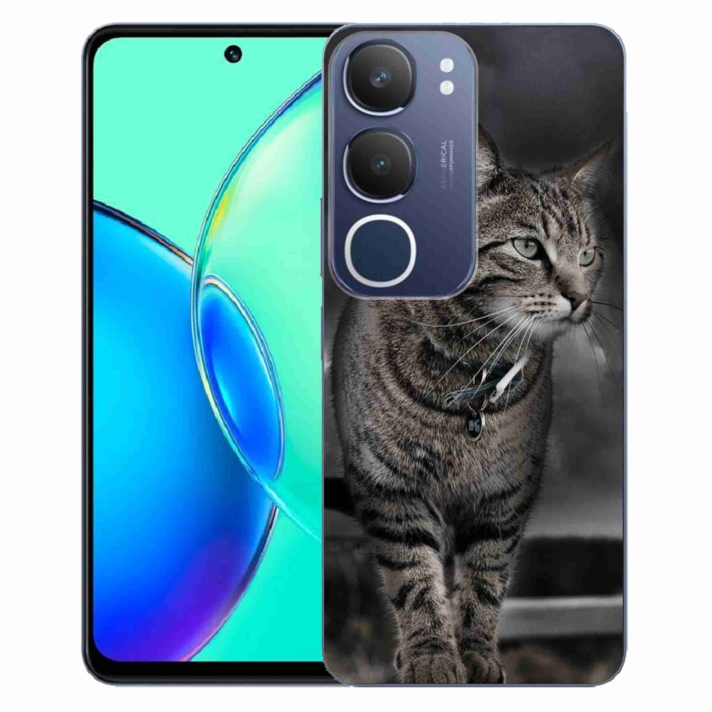 Gelový kryt mmCase na Vivo Y19s - kočka