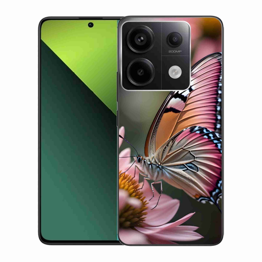Gelový kryt mmCase na Xiaomi Redmi Note 13 Pro 5G/Poco X6 5G - barevný motýl